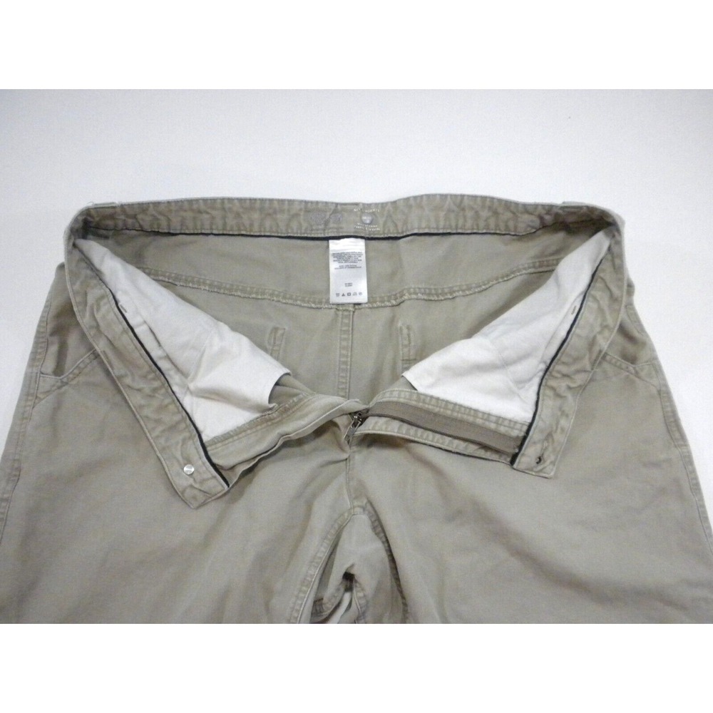 Mountain Hardwear Pants Mens 38x32 Gray Chino Outdoor Trail Hiking Cotton - Picture 4 of 14